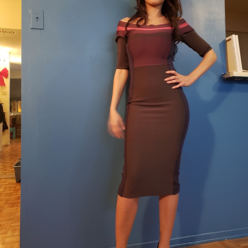 Herve Leger Midi Bandage Dress